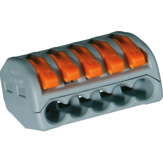 Verbindingsklemmen WAGO "222" 5 x 0,08 - 2,5 / 4 mm²