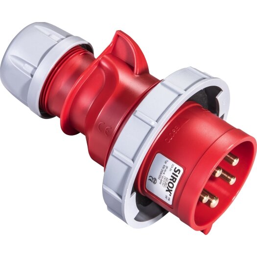 SIROX CEE stekker 32A, 5P, 400 V, 6 h, IP 67 (5-polig)