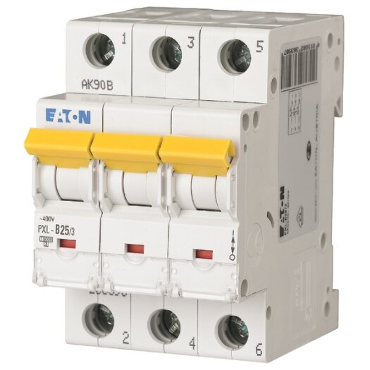 EATON Installatieautomaat B25 3-polig "PXL" EATON Installatieautomaat B25 3-polig "PXL"