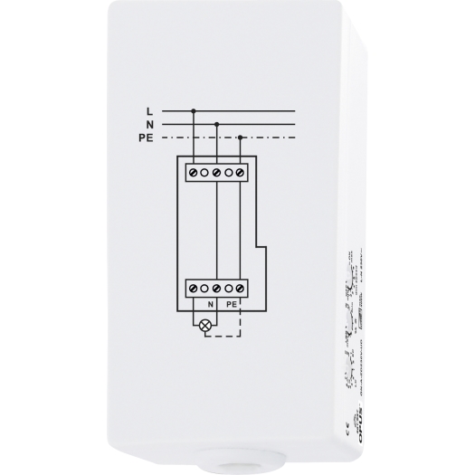 Actor tussenplafond 230 V universeel dimmen 1-voudig stroomstootrelais 1 sluiter 2.000 W