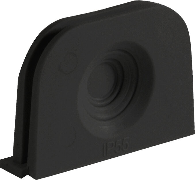 OPUS-Resist invoertule IP55 enkelvoudig, zwart