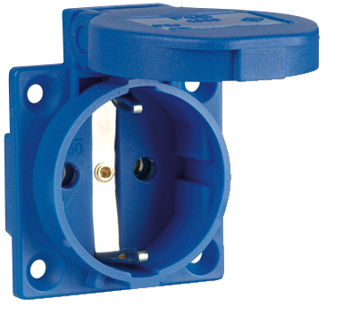 Machinecontactdozen IP 54 blauw