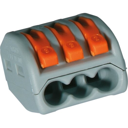 Verbindingsklemmen WAGO "222" 3 x 0,08 - 2,5 / 4 mm²