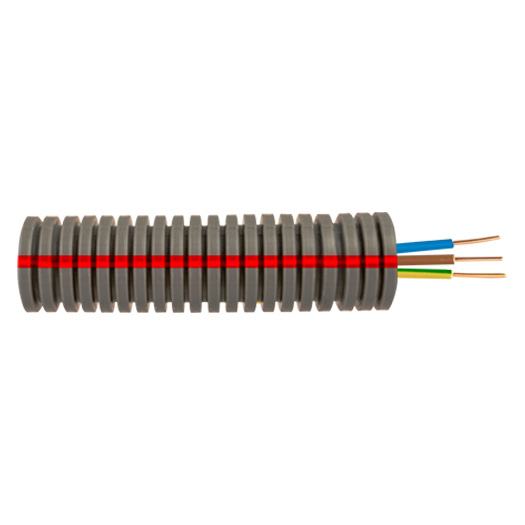 Pipelife Preflex flexbuis bedraad 3G2,5 G/G-BL-BR