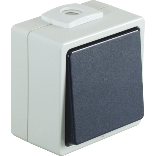 OPUS® AQUA (puls) schakelaar kruisschakelaar lichtgrijs/staalblauw