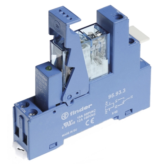 Koppelrelais serie 49 1 wisselcontact, 230 V AC, 10 A