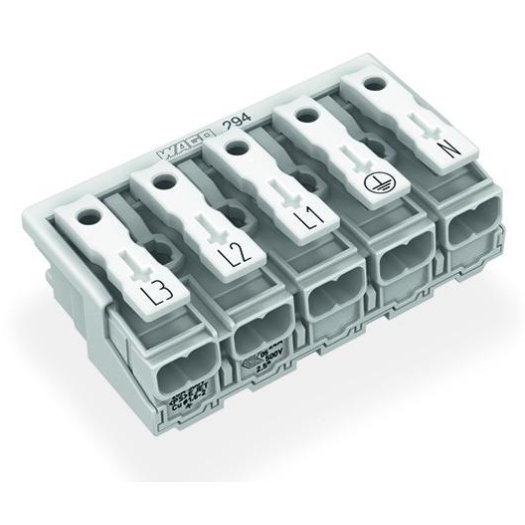 Netaansluitklem 5-polig 0,5 - 2,5mm², 24A