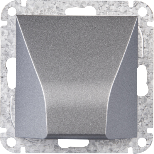 OPUS 55 kabeluitgang alu - zilver - zijdeglans