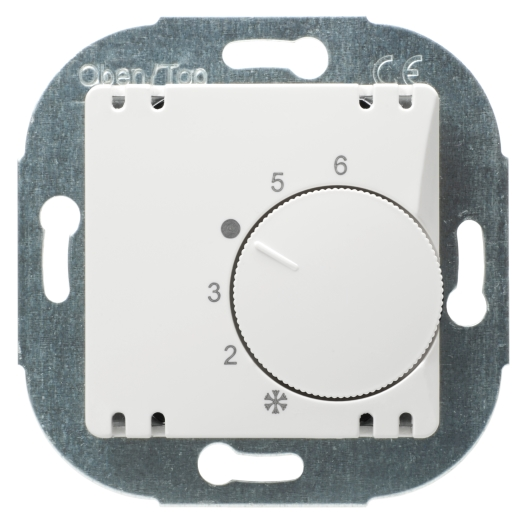 OPUS® 55 kamerthermostaat 24 V, verbreekcontact, AC/DC polarwit