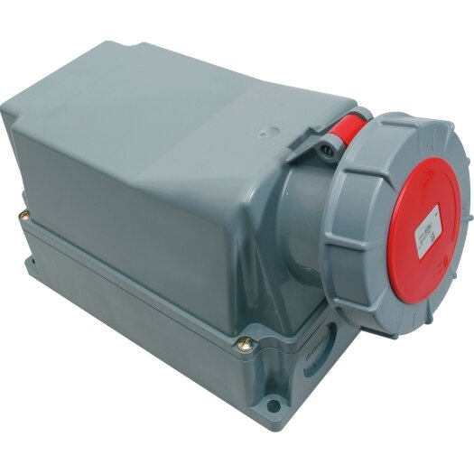 SIROX® CEE-wanddoos IP 67, 5-polig, 400 V, 6 h 125 A, met pilootcontact