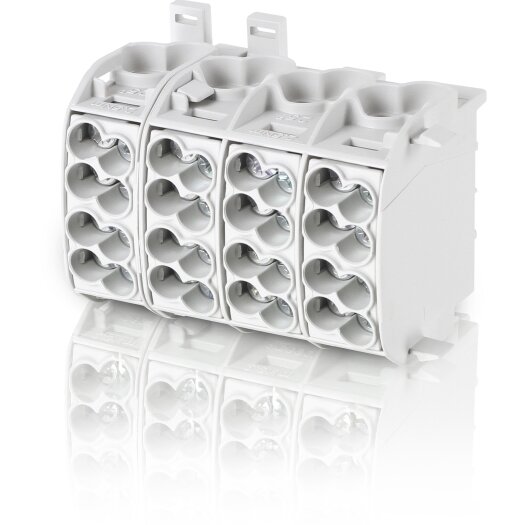 F-tronic hoofdaansluitklem 25 mm² 4-polig grijs