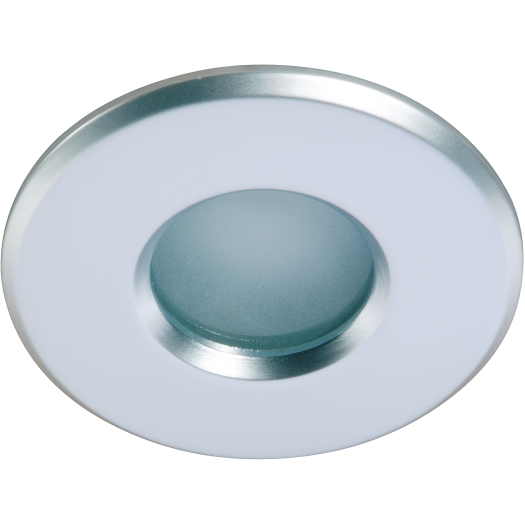 DELUNA® Aluminium-inbouwspot ALU IP 44  vast chroom mat