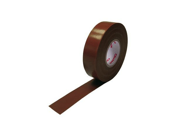 PVC isolatietape bruin voor markeren, bundelen en isoleren