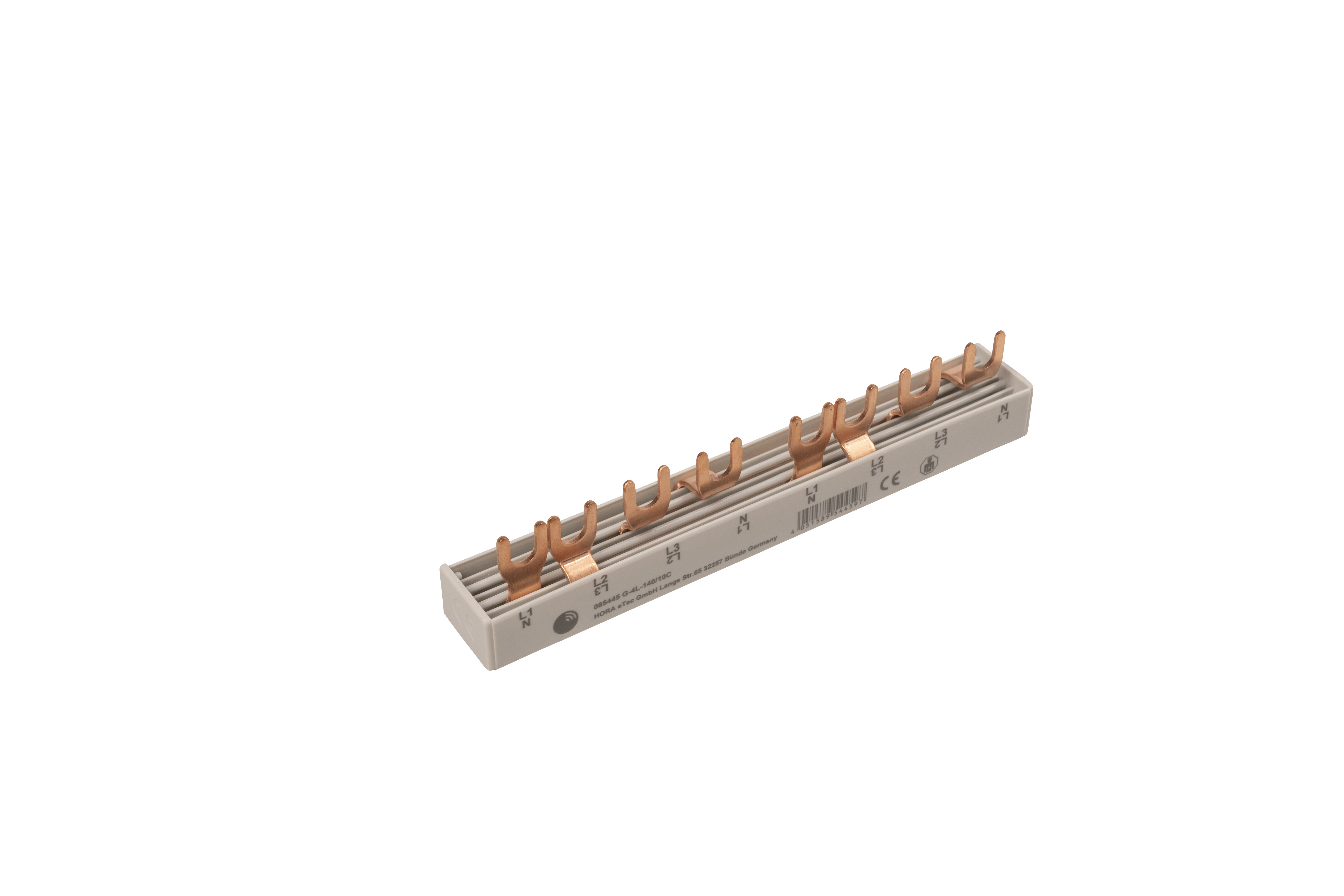 4-fasen vorkrail, L-uitvoering, gesloten 2 x 4 polen, 102 mm lang