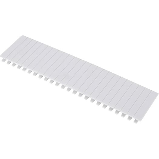 Afdekstrips voor kleine verdelers wit - 12 modules