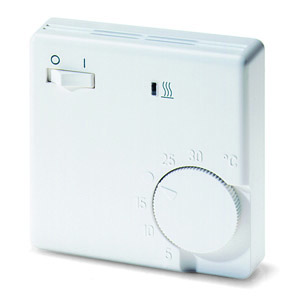 Ruimteregelaar, 5-30C, AC 230V, 1 Oe, 16 A, Aan/Uit, lampverwarming, met TA ca.5K