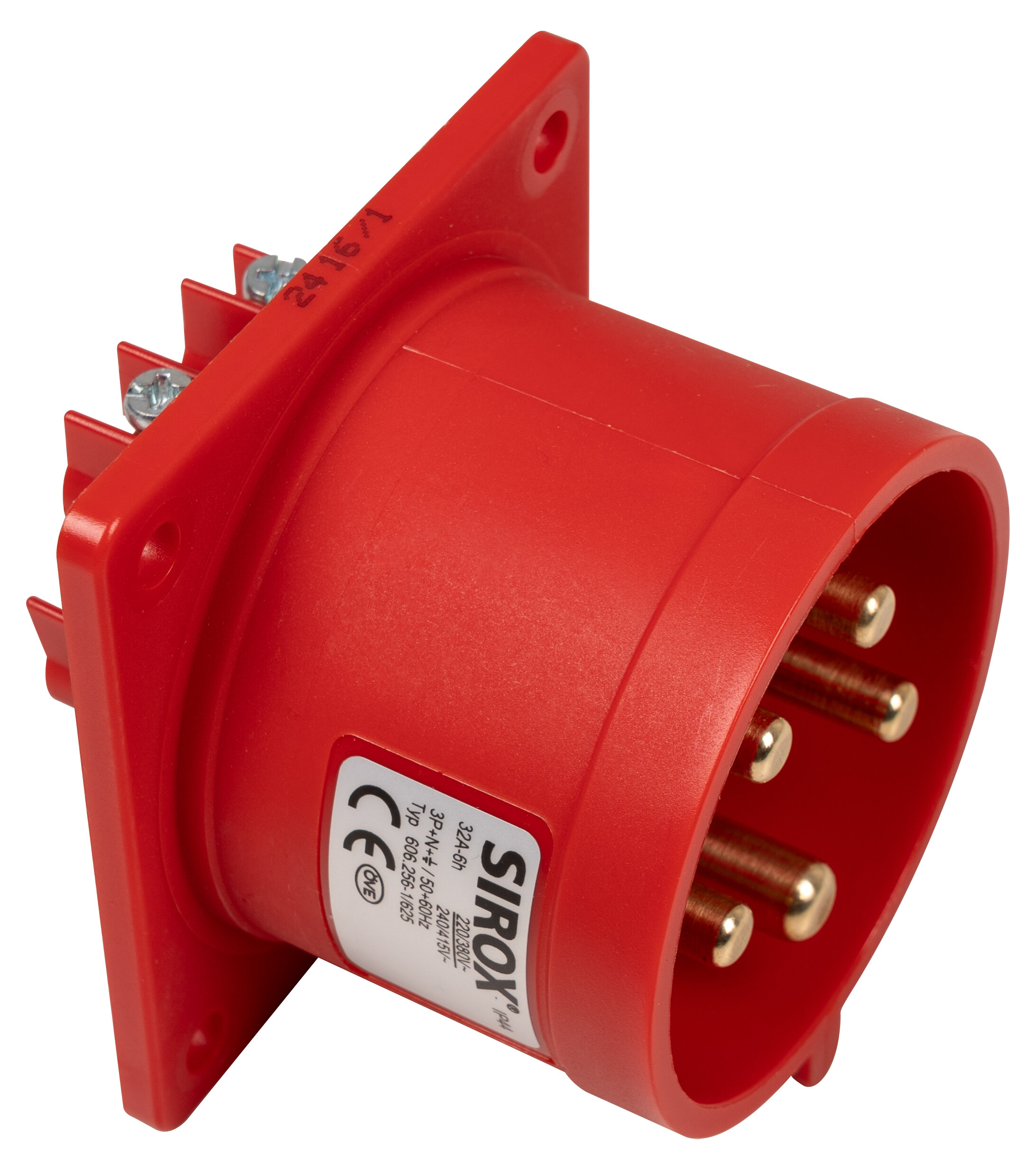 CEE- aanbouwcontactdoos32A,5p.6h,400V, IP44 CEE- aanbouwcontactdoos32A,5p.6h,400V, IP44