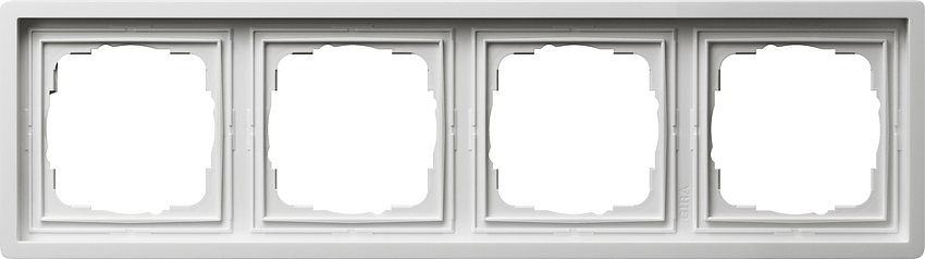 GIRA F100 afdekraam ZWG 4-voudig