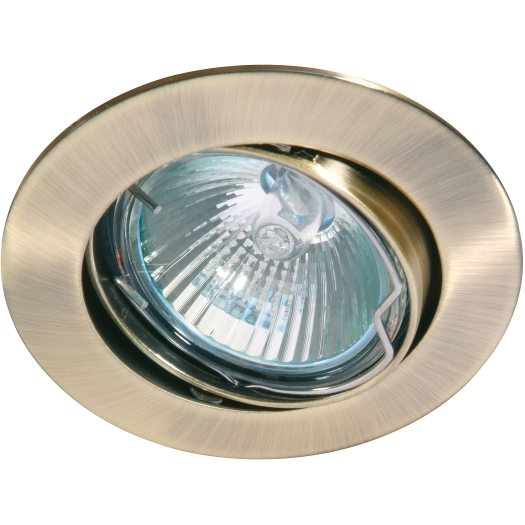 DELUNA® Aluminium-inbouwspot ALU kantelbaar antiek messing