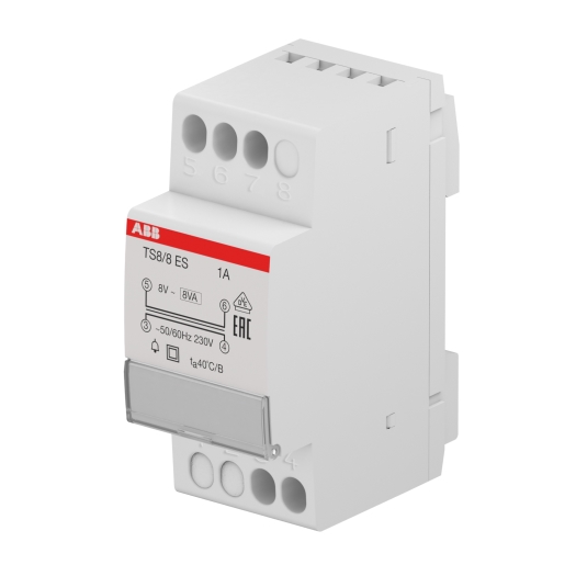 Beltransformator "TS8" 8 V / 8 VA 2 modulen
