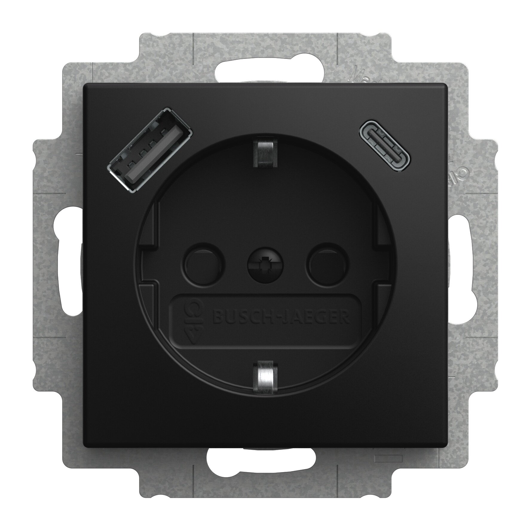 BUSCH-JAEGER USB A-C wandcontactdoos met verhoogde aanrakingsveiligheid balans SI, alpine wit WCD BUSCH-JAEGER USB A-C wandcontactdoos met verhoogde aanrakingsveiligheid balans SI, alpine wit WCD