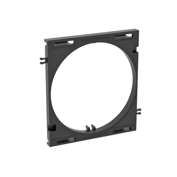 BR adapter voor hollewanddoos (1-voudig), kleur: zwart, materiaal: polyamide (glasvezelversterkt), PU: 10 S