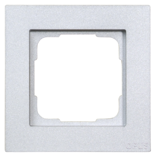 OPUS 55 Kubus afdekraam 1-voudig alu-zilver-zijdeglans