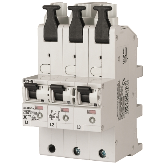 Stroomonderbreker, 50 A, 3p, E-Char, AC Stroomonderbreker, 50 A, 3p, E-Char, AC