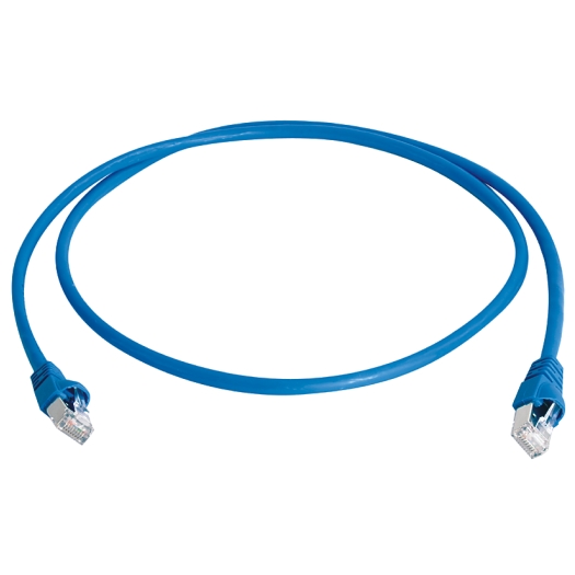 Mini patchkabel Cat.6A(IEC) MP8 FS 500 LSZH-0,5 m, blauw