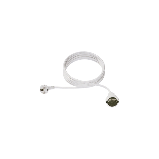 Verlengkabel 3-polig H05VV-F 3G1,50 mm² 2 meter wit