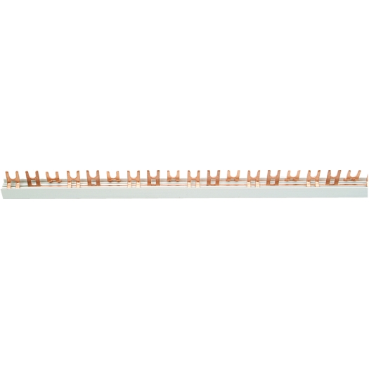 3-fasen vorkrail, T-uitvoering, open 19 x 3 polen, 1.000 mm lang