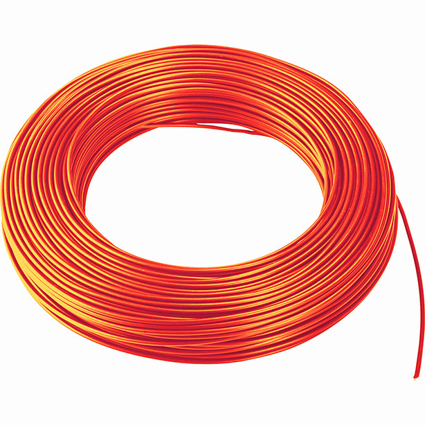 VD installatiedraad H07V-U Eca 1,5 mm² oranje