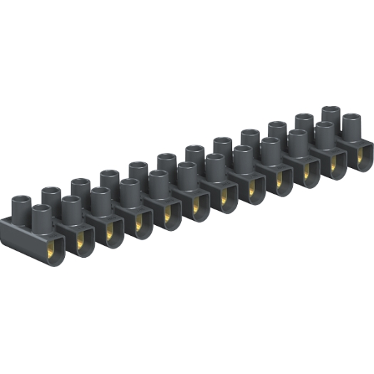 Aansluitblok 10,0mm², PP, zwart
