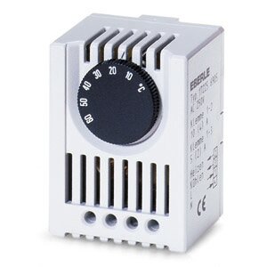Temperatuurregelaar voor schakelkast 10-60C, AC 230V, 1We, 10/5 A voor H of K