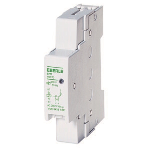 Installatierelais AC 230V50 Hz, 1 We, 16A, beschermingsklasse IP 40, afmetingen: 17,8x90x60mm