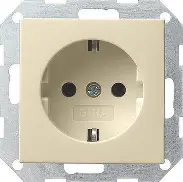 Gira systeem 55 wandcontactdoos WCD crème wit