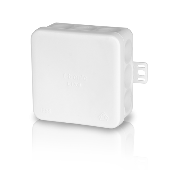 FR Aansluitdoos E1200, 80 x 80 x 37, IP55, grijs