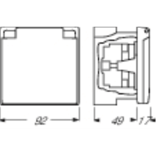 wcd kd+inb doos Perilex 16A wcd kd+inb doos Perilex 16A