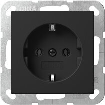 Gira systeem 55 wandcontactdoos WCD mat zwart