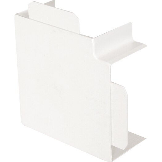 Vlakhoekkapje voor installatiekabelgoot voor wandgoot 60 x 110 mm
