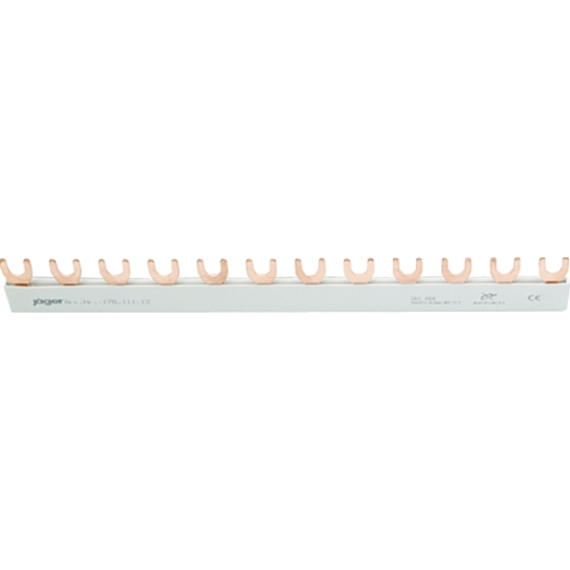 1-fase vorkrail, recht, gesloten 12 x 1 pool, 210 mm lang