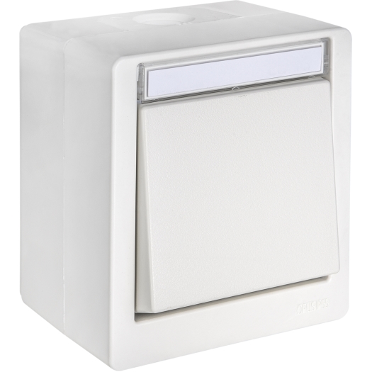 OPUS RESIST Wandzendermodule 2-delig gecodeerde radio helder wit