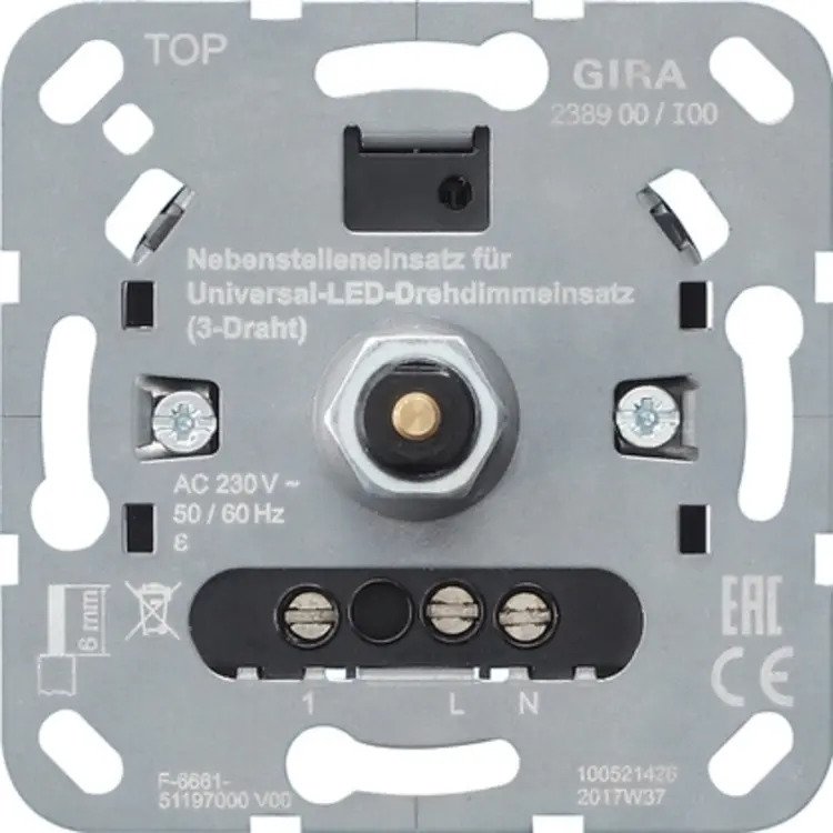 Gira Systeem 3000 neven draaidimmer 3 draads