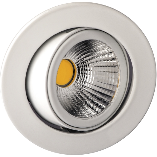 DELUNA® Aluminium inbouwspot kantelbaar wit warmwit 830