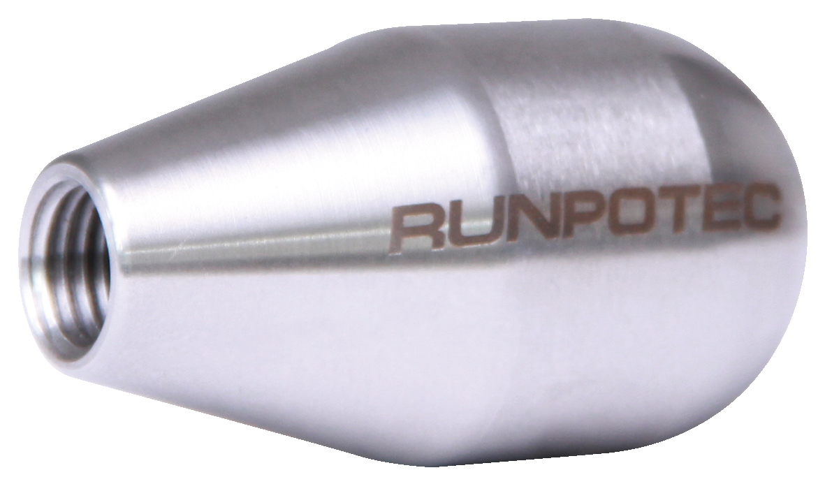 Initiële lamp Ø 30 mm roestvrij staal - RUNPOTEC schroefdraad RTG Ø 12 mm