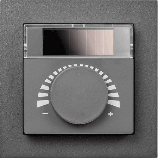 Temperatuursensor Solar AP in 55-frame instelknop antraciet