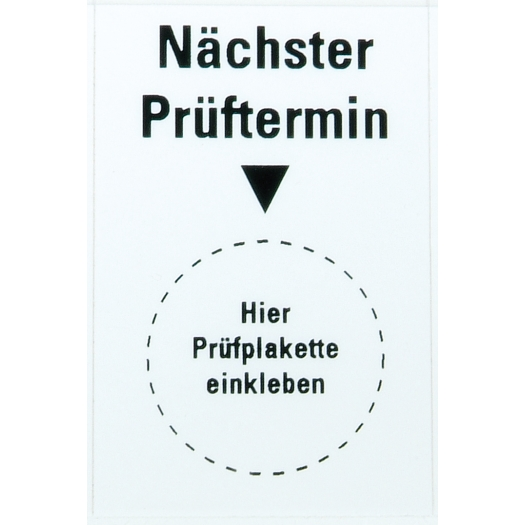 Kabelstickers "Volgende inspectie" keuringsstickers, vel met 8 stickers