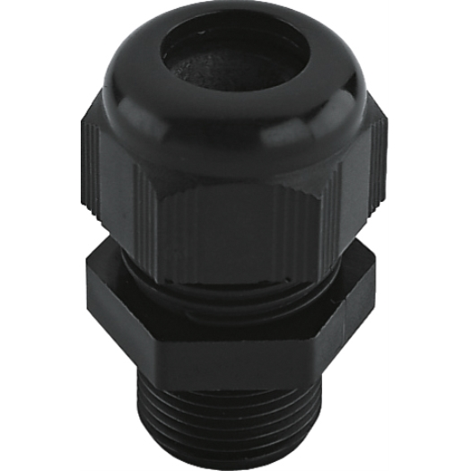 Metrisch kabelwartel schroefdraad lang - zwart M 25 x 1,5 Metrisch kabelwartel schroefdraad lang - zwart M 25 x 1,5