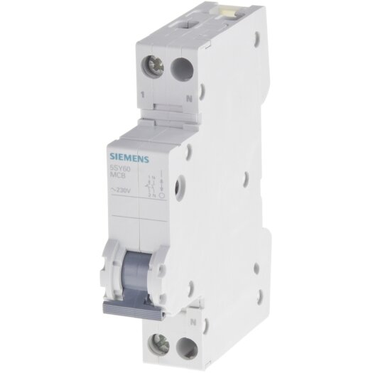 Siemens Installatieautomaat 1-polig + N "5SY60" B, 10 A