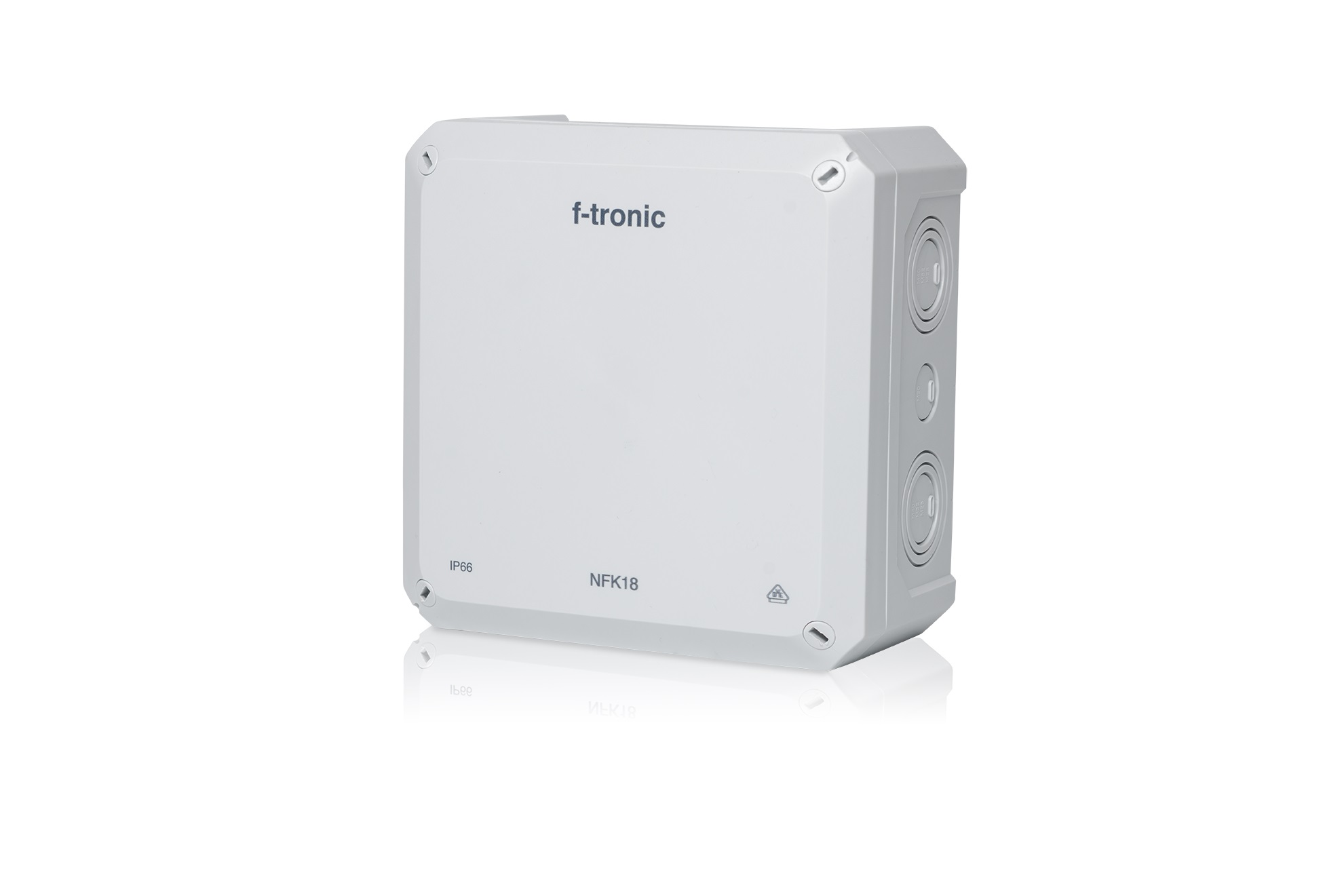 F-Tronic kabeldoos IP 66 "A-type" 16 mm² lichtgrijs180 x 180 x 91 (L x B x H)
